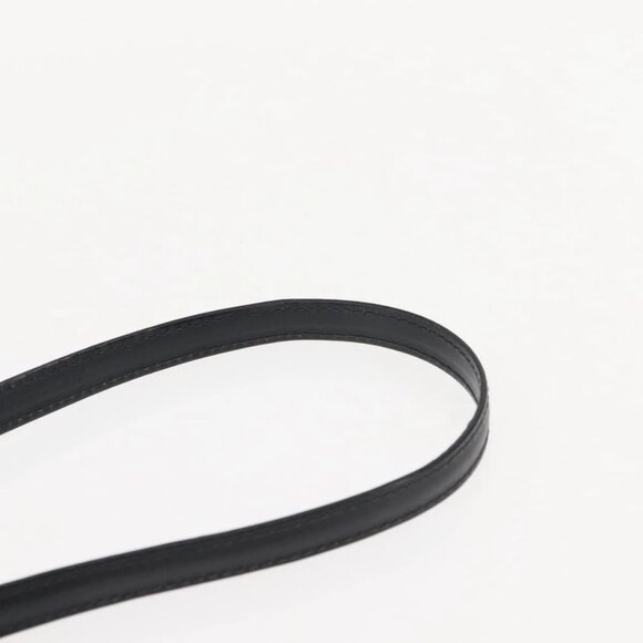 GUCCI Shoulder Bag Leather Vintage Black Gold Auth 146810 - Picture 12 of 16